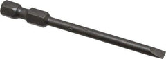 Apex - 0.154" Slotted Screwdriver Bit - 1/4" Hex Drive, 2-3/4" OAL - All Tool & Supply