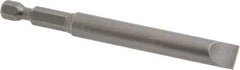 Apex - 0.36" Slotted Screwdriver Bit - 1/4" Hex Drive, 3-1/2" OAL - All Tool & Supply