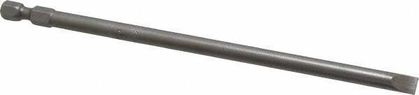 Apex - 1/4" Slotted Screwdriver Bit - 1/4" Hex Drive, 6" OAL - All Tool & Supply