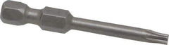 Apex - T15 Torx Bit - 1/4" Hex Drive, 1-15/16" OAL - All Tool & Supply