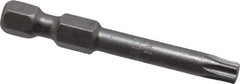 Apex - T25 Torx Bit - 1/4" Hex Drive, 1-15/16" OAL - All Tool & Supply