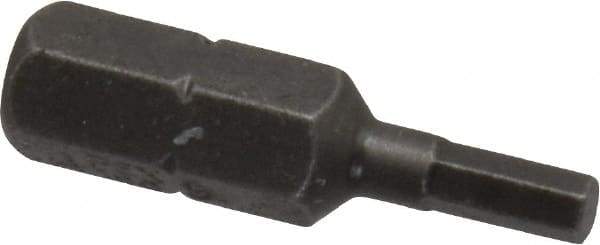 Apex - 7/64" Hex Screwdriver Bit - 1/4" Drive, 1" OAL - All Tool & Supply