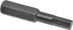 Apex - 4mm Hex Screwdriver Bit - 1/4" Drive, 1-5/16" OAL - All Tool & Supply