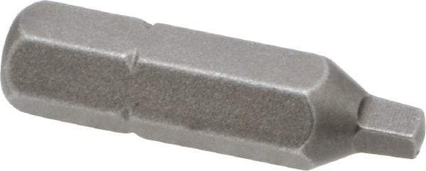 Apex - 1/4" Drive, #1 Square Recess Screwdriver Bit - 1" OAL - All Tool & Supply