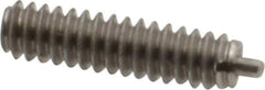 Gibraltar - 6-32, 17/32" Thread Length, 1/16" Plunger Projection, Stainless Steel Threaded Spring Plunger - 0.045" Max Plunger Diam, 17/32" Plunger Length, 1.5 Lb Init End Force, 4.5 Lb Final End Force - All Tool & Supply