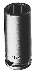 Apex - 1/2" Drive 1-3/8" Standard Impact Socket - 6 Points, 1-7/8" OAL - All Tool & Supply