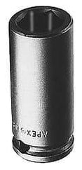 Apex - 1/2" Drive 1-3/16" Standard Impact Socket - 6 Points, 1-5/8" OAL - All Tool & Supply