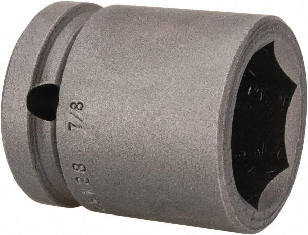 Apex - 1/2" Drive 7/8" Standard Impact Socket - 6 Points, 1-1/2" OAL - All Tool & Supply