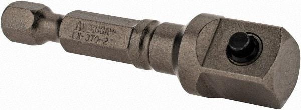 Apex - 3/8" Square Size Hex to Square Extension - 1/4" Hex Drive, 2" OAL - All Tool & Supply