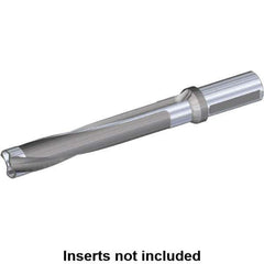 Kennametal - Series KSEM Plus, Head Connection FDS32, 3xD, 1-1/2" Shank Diam, Drill Body - 85.09mm Drill Body Length to Flange, SSF Toolholder, 9-1/2" OAL, 105mm Drill Body Length, 3.35" Flute Length, Weldon Flat Shank, Through Coolant - All Tool & Supply