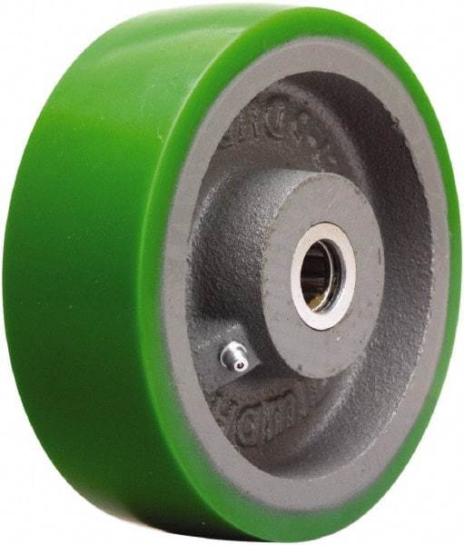 Hamilton - 6 Inch Diameter x 2 Inch Wide, Polyurethane on Cast Iron Caster Wheel - 1,200 Lb. Capacity, 2-1/4 Inch Hub Length, 1 Inch Axle Diameter, Straight Roller Bearing - All Tool & Supply