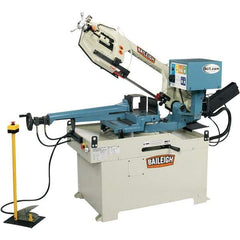 Baileigh - 13.77 x 8.66" Semi-Automatic Combo Horizontal & Vertical Bandsaw - 1 Phase, 60° Right, 45° Left Vise Angle of Rotation, 2 hp, 220 Volts, Frequency Drive - All Tool & Supply