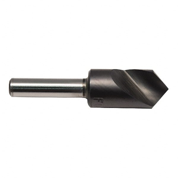 M.A. Ford - 3/4" Head Diam, 1/2" Shank Diam, 1 Flute 120° High Speed Steel Countersink - All Tool & Supply