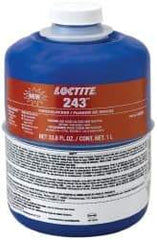 Loctite - 1,000 mL Bottle, Blue, Medium Strength Liquid Threadlocker - Series 243, 24 Hour Full Cure Time, Hand Tool Removal - All Tool & Supply