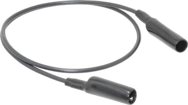 Pomona - Black Electrical Test Equipment Patch Cord - Use with Alligators Test Clips - All Tool & Supply