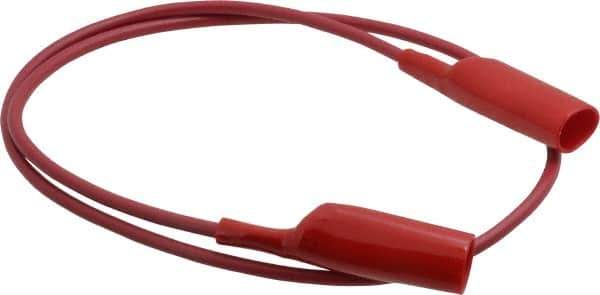 Pomona - Red Electrical Test Equipment Patch Cord - Use with Alligators Test Clips - All Tool & Supply