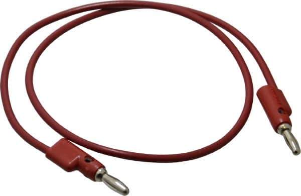 Pomona - Red Electrical Test Equipment Leads - Use with Stacking Banana Plugs - All Tool & Supply