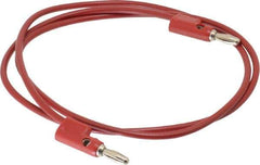 Pomona - Red Electrical Test Equipment Leads - Use with Stacking Banana Plugs - All Tool & Supply