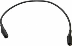 Pomona - Black Electrical Test Equipment Patch Cord - Use with Minigators, Test Clips - All Tool & Supply