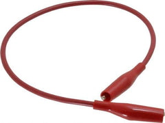 Pomona - Red Electrical Test Equipment Patch Cord - Use with Minigators, Test Clips - All Tool & Supply