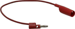 Pomona - Red Electrical Test Equipment Clip - Use with 0.300" Terminal, Banana Plugs - All Tool & Supply