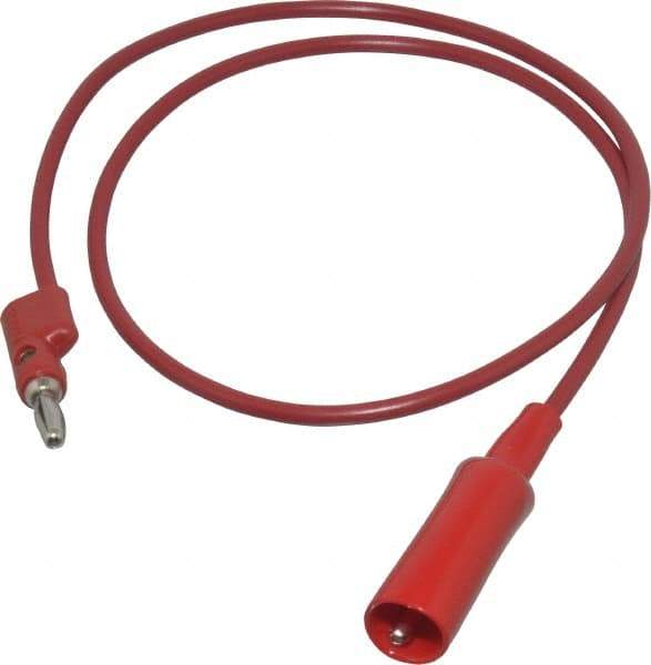 Pomona - Red Electrical Test Equipment Clip - Use with 0.300" Terminal, Banana Plugs - All Tool & Supply