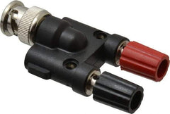 Pomona - Black Electrical Test Equipment Adapter - Use with Male BNC to Double Binding Posts - All Tool & Supply