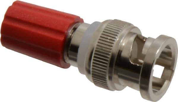 Pomona - Red Electrical Test Equipment Adapter - Use with Male BNC to Single Binding Posts - All Tool & Supply