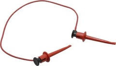 Pomona - Red Electrical Test Equipment Patch Cord - Use with Test Clips - All Tool & Supply