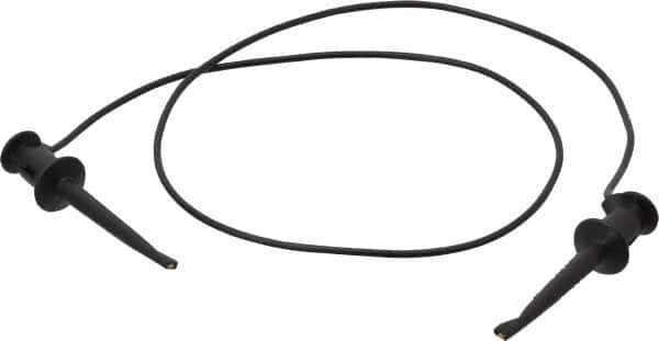 Pomona - Black Electrical Test Equipment Patch Cord - Use with Test Clips - All Tool & Supply