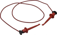 Pomona - Red Electrical Test Equipment Patch Cord - Use with Test Clips - All Tool & Supply