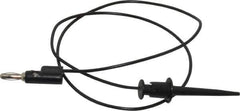 Pomona - Black Electrical Test Equipment Patch Cord - Use with Test Clips - All Tool & Supply