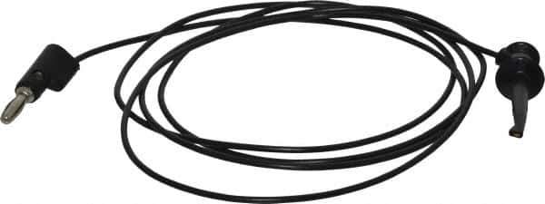 Pomona - Black Electrical Test Equipment Patch Cord - Use with Test Clips - All Tool & Supply