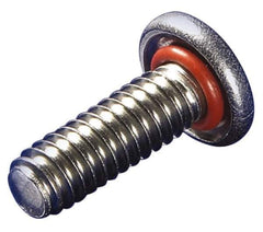 APM HEXSEAL - #8-32, 1" Length Under Head, Pan Head, #2 Phillips Self Sealing Machine Screw - Uncoated, 18-8 Stainless Steel, Silicone O-Ring - All Tool & Supply