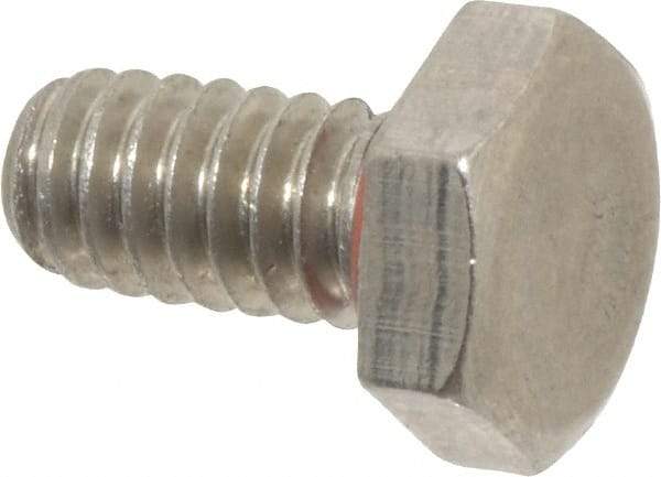 APM HEXSEAL - 1/4-20, Grade 18-8 Stainless Steel, Self Sealing Hex Bolt - Passivated, 1/2" Length Under Head, Silicone O Ring, UNC Thread - All Tool & Supply