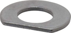 Made in USA - 3/8" Screw Size, 0.444" ID, 1008/1010 Steel Clipped Washer - 0.439 to 0.449" ID, 0.864 to 0.884" OD, 0.055 to 0.065" Thickness, Uncoated - All Tool & Supply