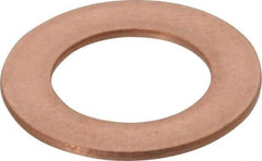 Made in USA - 0.032" Thick, 3/8" Inside x 5/8" OD, Round Shim - 5/16" Screw, Uncoated C-172 Copper - All Tool & Supply