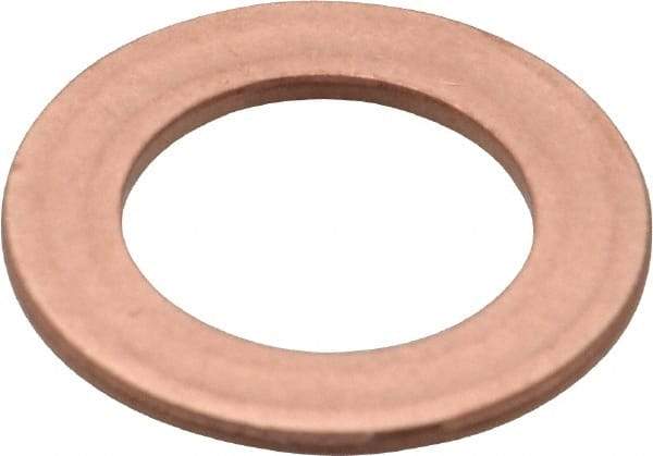 Made in USA - 0.064" Thick, 5/8" Inside x 1" OD, Round Shim - 9/16" Screw, Uncoated C-172 Copper - All Tool & Supply