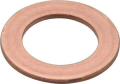 Made in USA - 0.064" Thick, 5/8" Inside x 1" OD, Round Shim - 9/16" Screw, Uncoated C-172 Copper - All Tool & Supply