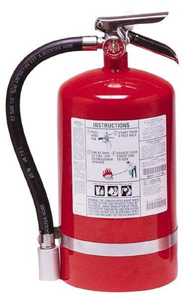 Kidde - 11 Lb, 1-A:10-B:C Rated, Halotron Fire Extinguisher - 7-1/4" Diam x 16.18" High, 125 psi, 15' Discharge in 11 sec, Steel Cylinder - All Tool & Supply