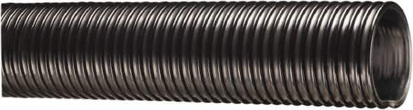 Kuriyama of America - 2" ID x 2.4" OD, 40 Max psi, Full In. Hg, Dry Material Handling & Transfer Hose - Polyurethane Liner, PVC Cover, -40 to 150°F, 2" Bend Radius, 50' Coil Length, Black - All Tool & Supply