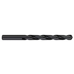 Jobber Length Drill Bit: 0.6719″ Dia, 118 °, High Speed Steel Bright/Uncoated, Right Hand Cut, Spiral Flute, Straight-Cylindrical Shank