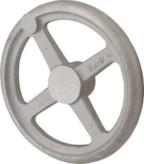 Morton Machine Works - 8", 4 Spoke Straight Handwheel - 1.9" Hub, Aluminum, Plain Finish - All Tool & Supply