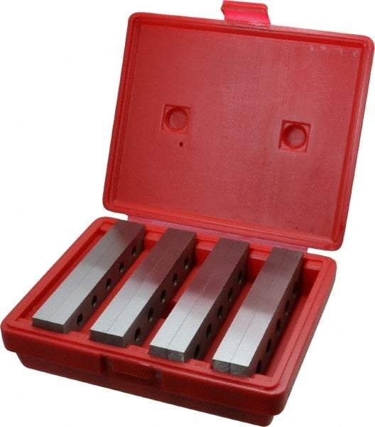 Value Collection - 8 Piece, 6 Inch Long Tool Steel Parallel Set - 1 to 1-3/4 Inch High, 1/2 to 1/2 Inch Thick, 55-62 RC Hardness, Sold as 4 Pair - All Tool & Supply