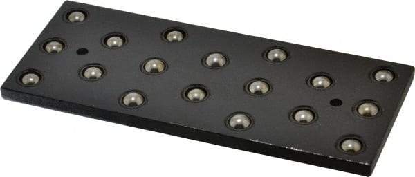 TE-CO - 6" Ball Bearing Parallels - 18 Balls, 1/4" Thick, 2-1/2" Plate Width, 3/8" Ball Diam, Black Oxide - All Tool & Supply