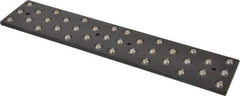 TE-CO - 12" Ball Bearing Parallels - 36 Balls, 1/4" Thick, 2-1/2" Plate Width, 3/8" Ball Diam, Black Oxide - All Tool & Supply