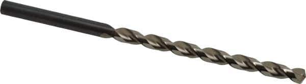 Guhring - 7.9mm, 130° Point, Parabolic Flute, High Speed Steel Taper Length Drill Bit - Bright Finish, 4-19/64" Flute Length, 6-1/2" OAL, Series 535 - All Tool & Supply