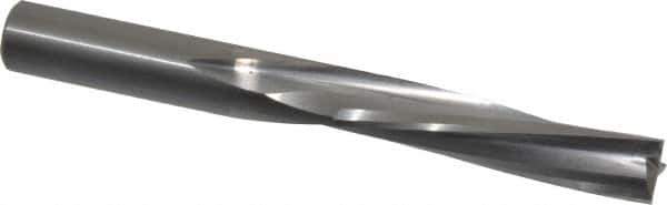 Onsrud - 1/2" Cutting Diam x 2-1/8" Length of Cut, 3 Flute, Downcut Spiral Router Bit - Uncoated, Right Hand Cut, Solid Carbide, 4-1/2" OAL x 1/2" Shank Diam, Three Edge, 10° Helix Angle - All Tool & Supply