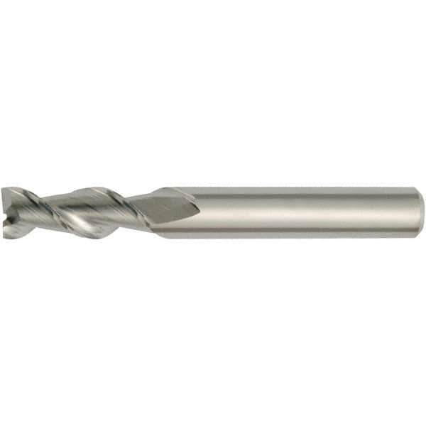 Kennametal - 0.551", 2 Flute, Single End, Solid Carbide, Corner Chamfer End Mill - 83mm OAL, 45° Helix, Right Hand Flute, 32mm LOC, Right Hand Cut - All Tool & Supply