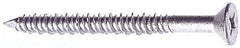 Made in USA - 1/4" Diam, 3-3/4" OAL, Phillips Drive, Concrete Screw & Masonry Fastener - Stainless Steel, Climashield Finish, Includes Drill Bit - All Tool & Supply